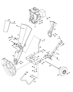 Part Location Diagram of 681-04117-4021 MTD Discharge Chute